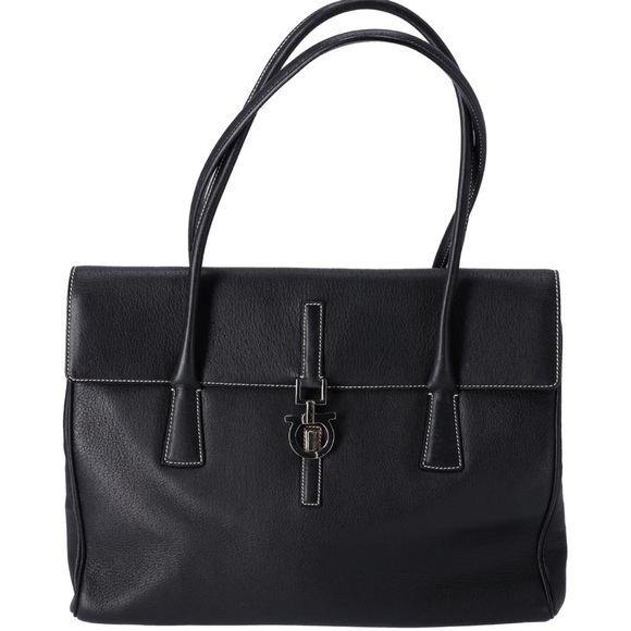 *AUTHENTIC* Salvatore Ferragamo Leather Tote - Picture 1 of 9